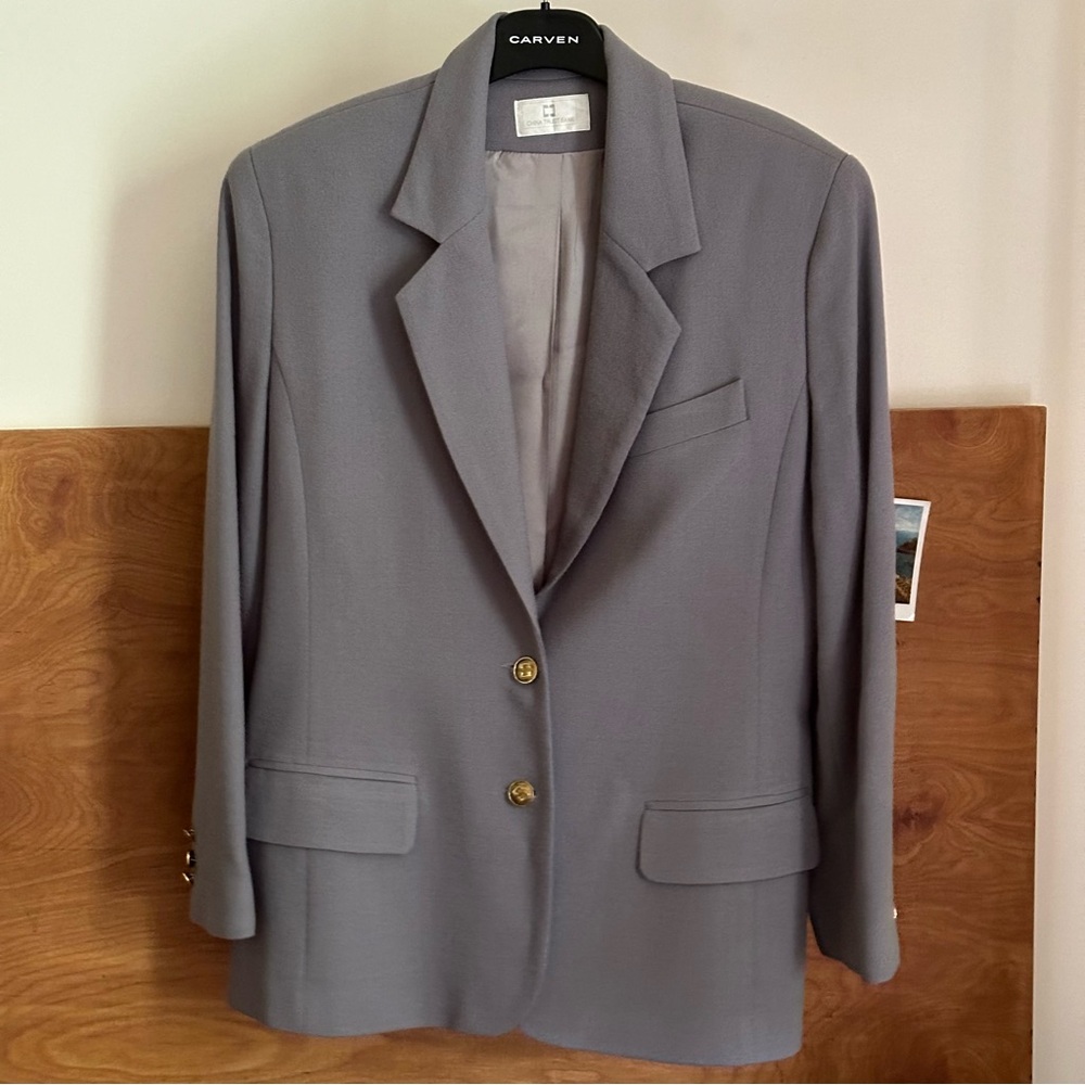 Vintage wool gray blazer